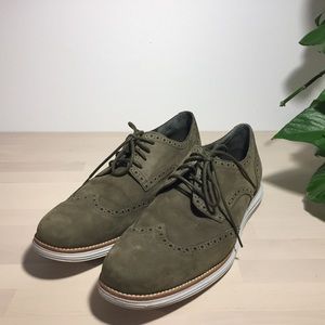 Cole Haan Suede Lunargrand Wingtip Men’s Oxford